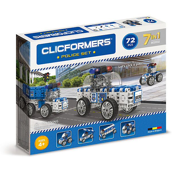 

Конструктор CLICFORMERS Police set 72 детали, Разноцветный
