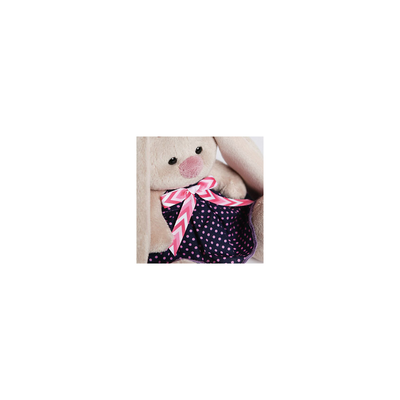 фото Мягкая игрушка Budi Basa Зайка Ми в платье в горошек, 15 см