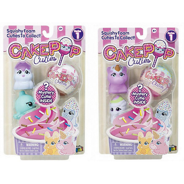 

Игрушка-антистресс Basic fun "Cake Pop Cuties", 1 серия, 3 шт, Разноцветный, Игрушка-антистресс Basic fun "Cake Pop Cuties", 1 серия, 3 шт.