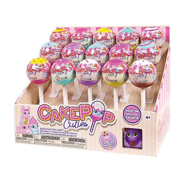 

Игрушка-антистресс Basic fun "Cake Pop Cuties", 1 серия, Разноцветный