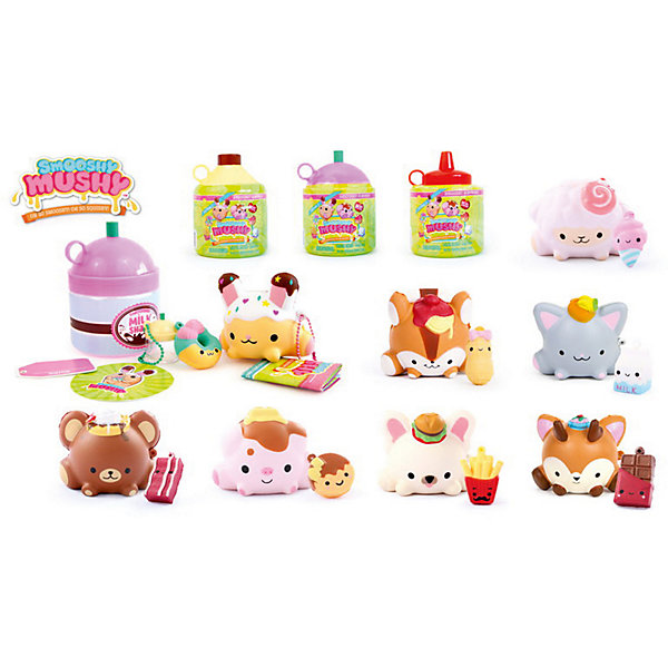 

Игрушка-антистресс Smooshy Mushy Core "Питомец", 2 шт., Разноцветный