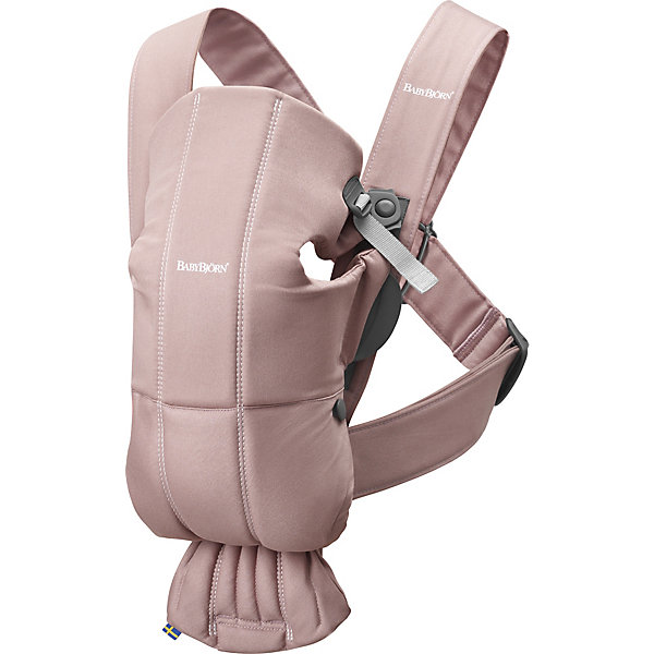 

Рюкзак-кенгуру BabyBjorn "Mini Cotton", пепельно-розовый