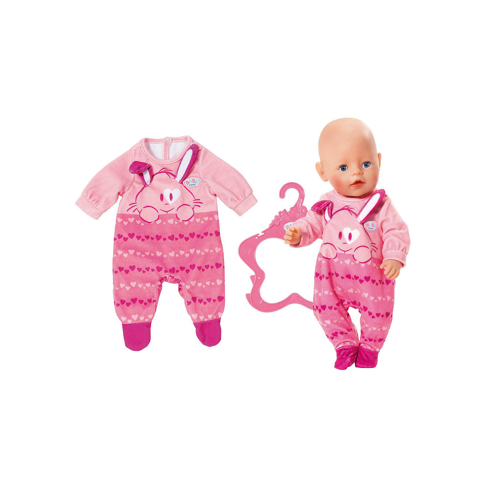 фото Комбинезончик BABY born для куклы, розовый Zapf creation