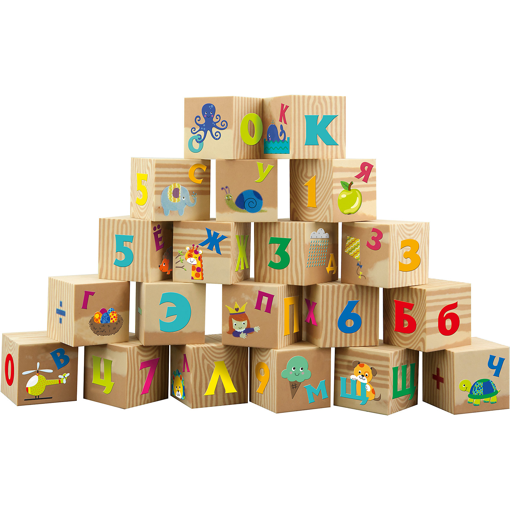 фото Мягкие кубики Little Hero "Буквы и цифры"