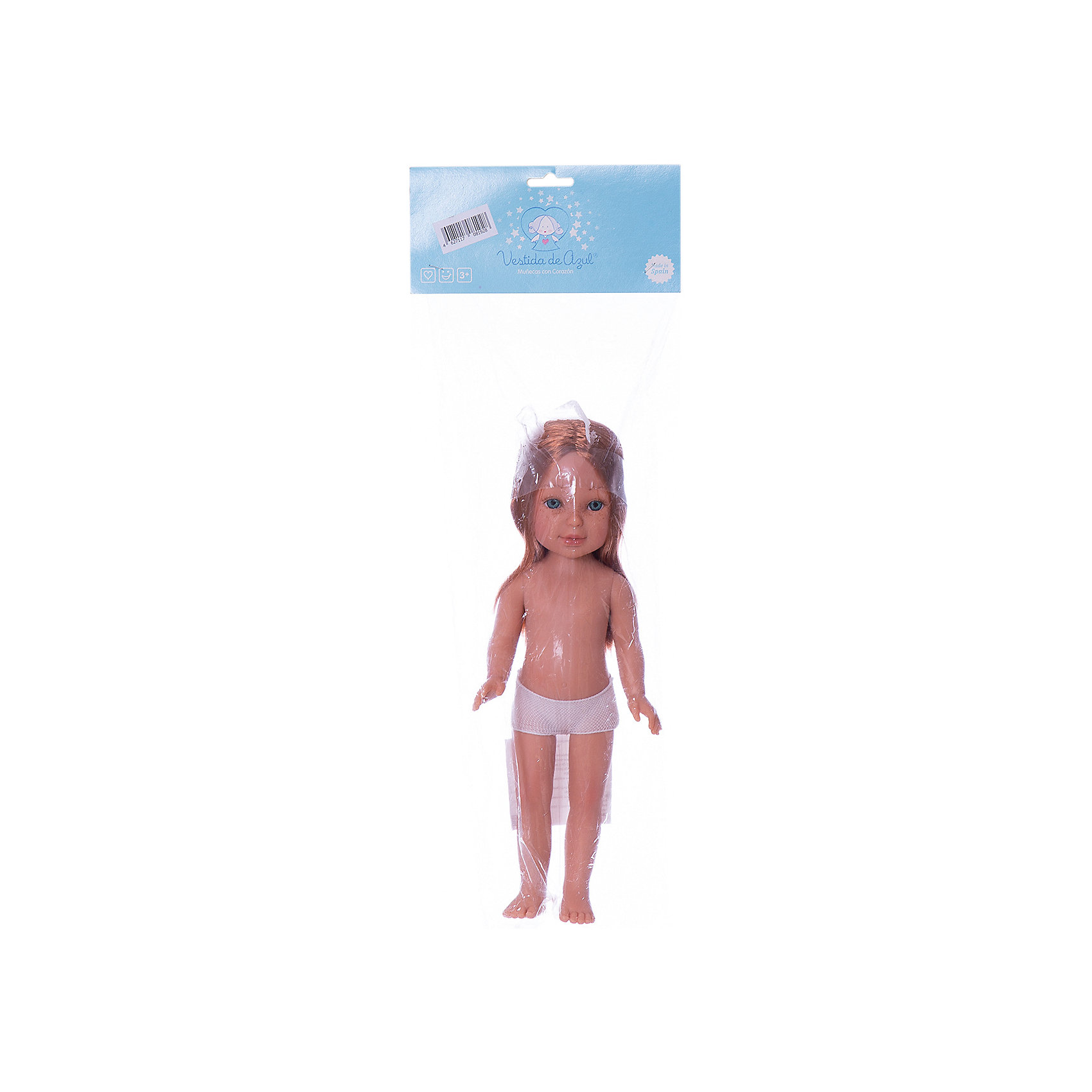 Кукла Паулина рыжеволосая без чёлки, 33 см Vestida de Azul 8646617