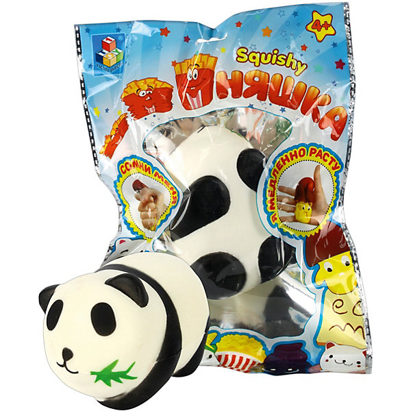 

Игрушка-антистресс 1Toy "Мммняшка" Панда, Разноцветный