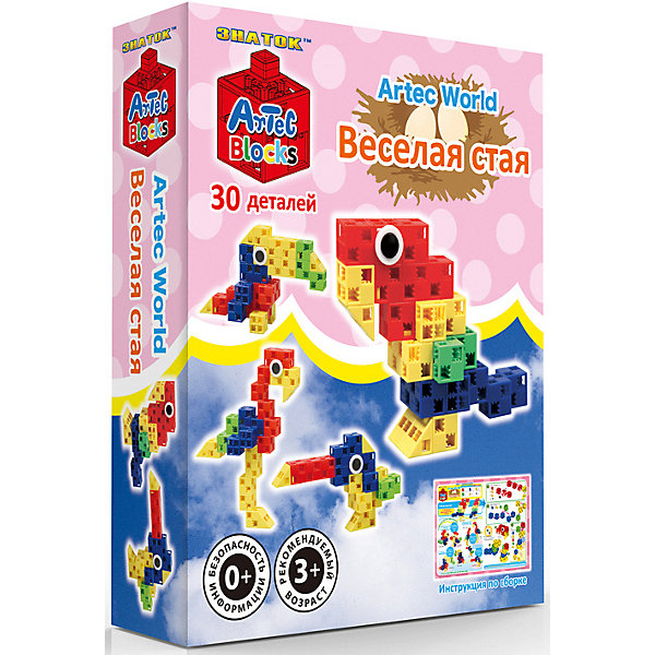 

Конструктор Знаток "Artec Bloks" Весёлая стая, 30 деталей