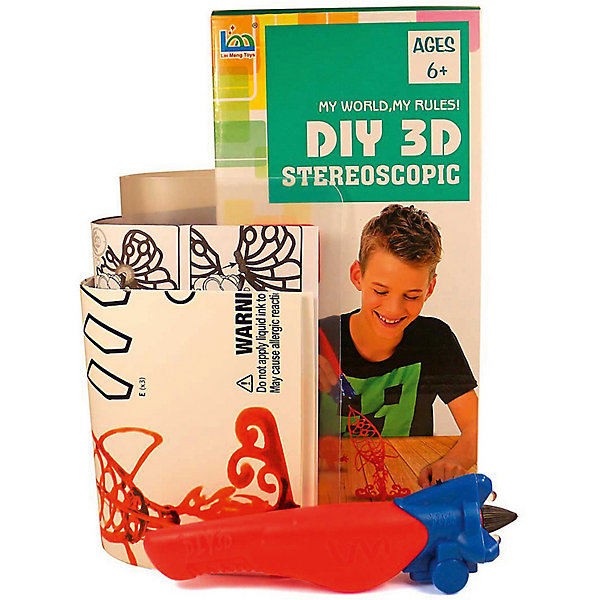 

3Д ручка DIY 3D Stereoscopic "3D Magic Glue" Ракета, 1 ручка, Разноцветный, 3Д ручка DIY 3D Stereoscopic "3D Magic Glue" Ракета, 1 ручка