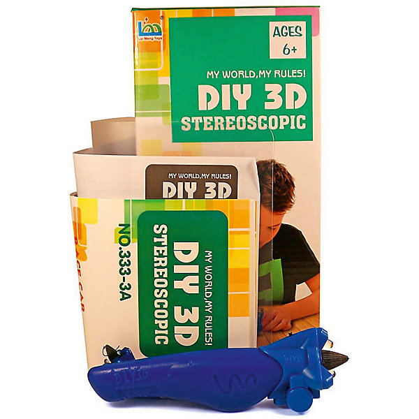 

3Д ручка DIY 3D Stereoscopic "3D Magic Glue" Машинка, 1 ручка, Разноцветный