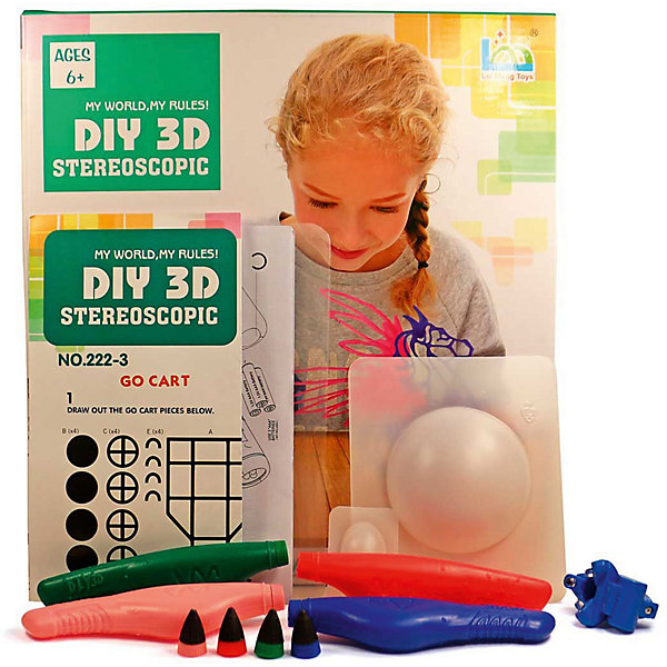 

3Д ручка DIY 3D Stereoscopic "3D Magic Glue" Пегас, 4 ручки, Разноцветный