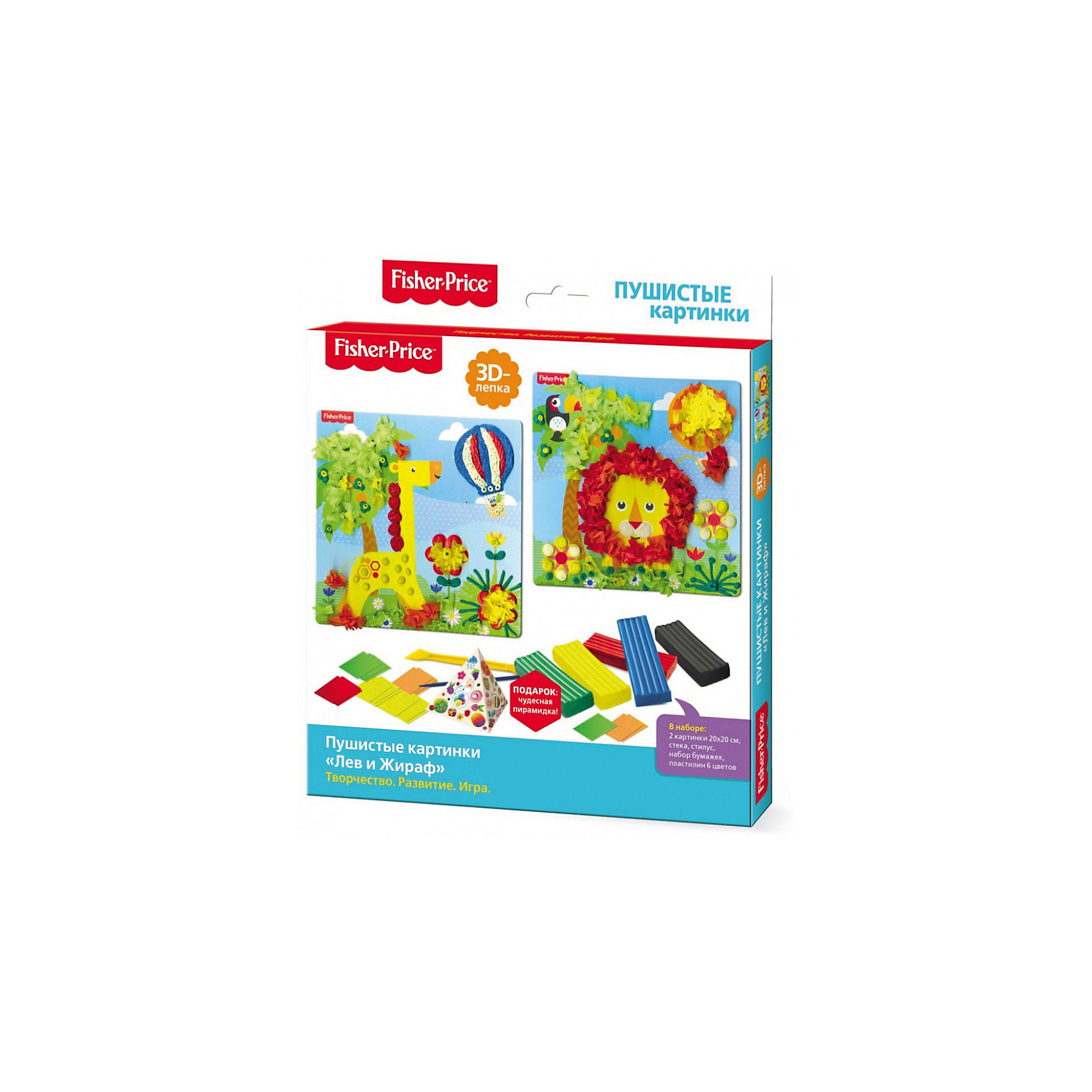 

Набор для 3D-лепки Origami "Fisher-Price" Лев и жираф, Blau/gelb