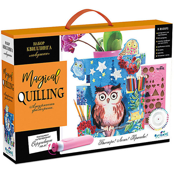 

Набор для квиллинга Origami "Magical Quilling" Мелодия весны, Черный/розовый