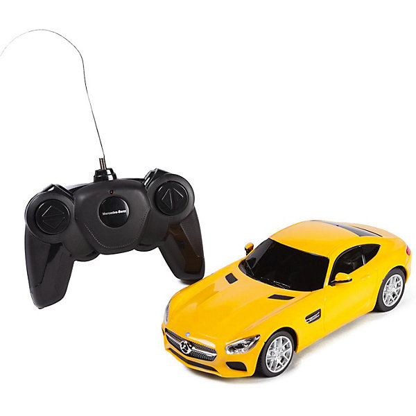

Радиоуправляемая машина Rastar "Mercedes AMG GT3" 1624, жёлтая, Желтый