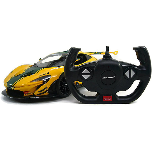 

Радиоуправляемая машина Rastar "McLaren P1 GTR" 1:14, жёлтая, Желтый