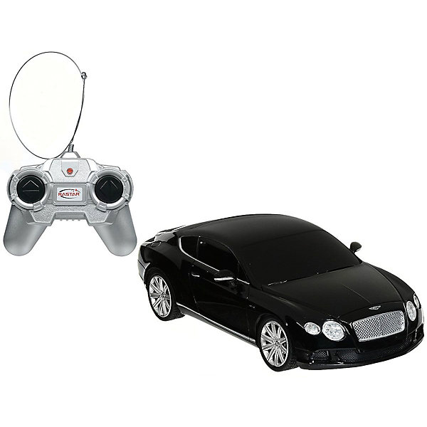 

Радиоуправляемая машина Rastar "Bentley Continental GT speed" 1:24, чёрная, Черный