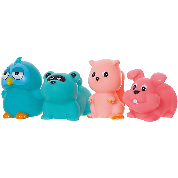 

Набор игрушек для ванной ABtoys "Весёлое купание", 4 шт, Разноцветный