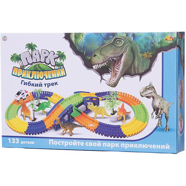 

Трек гибкий ABtoys "Парк приключений", 133 детали, Разноцветный, Трек гибкий ABtoys "Парк приключений", 133 детали
