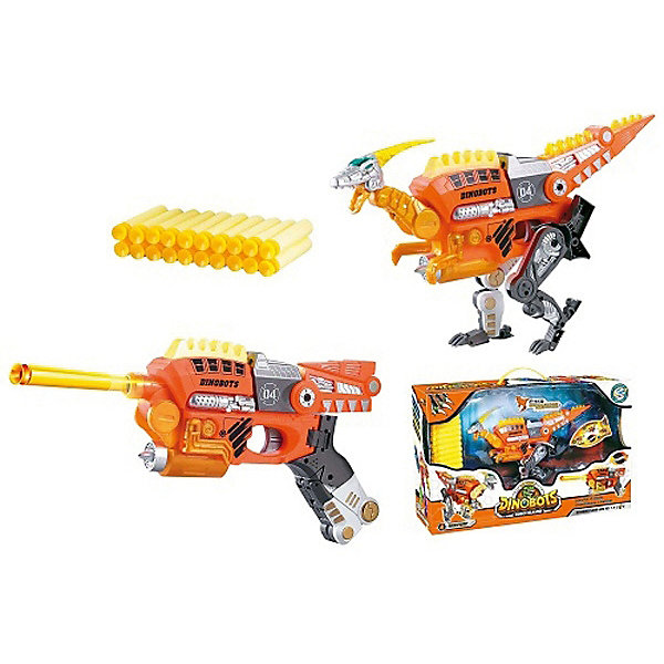 

Робо-бластер Shantou Gepai 2 в 1"Dinobots" Велоцираптор, Желтый