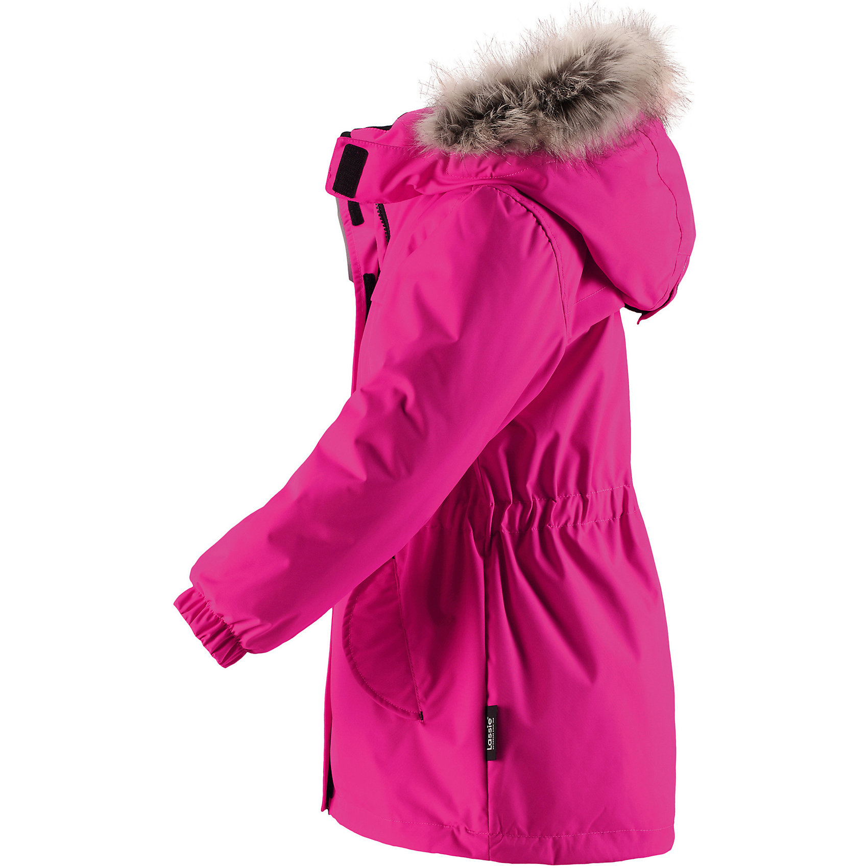 Ярко розовая зимняя куртка для девочки