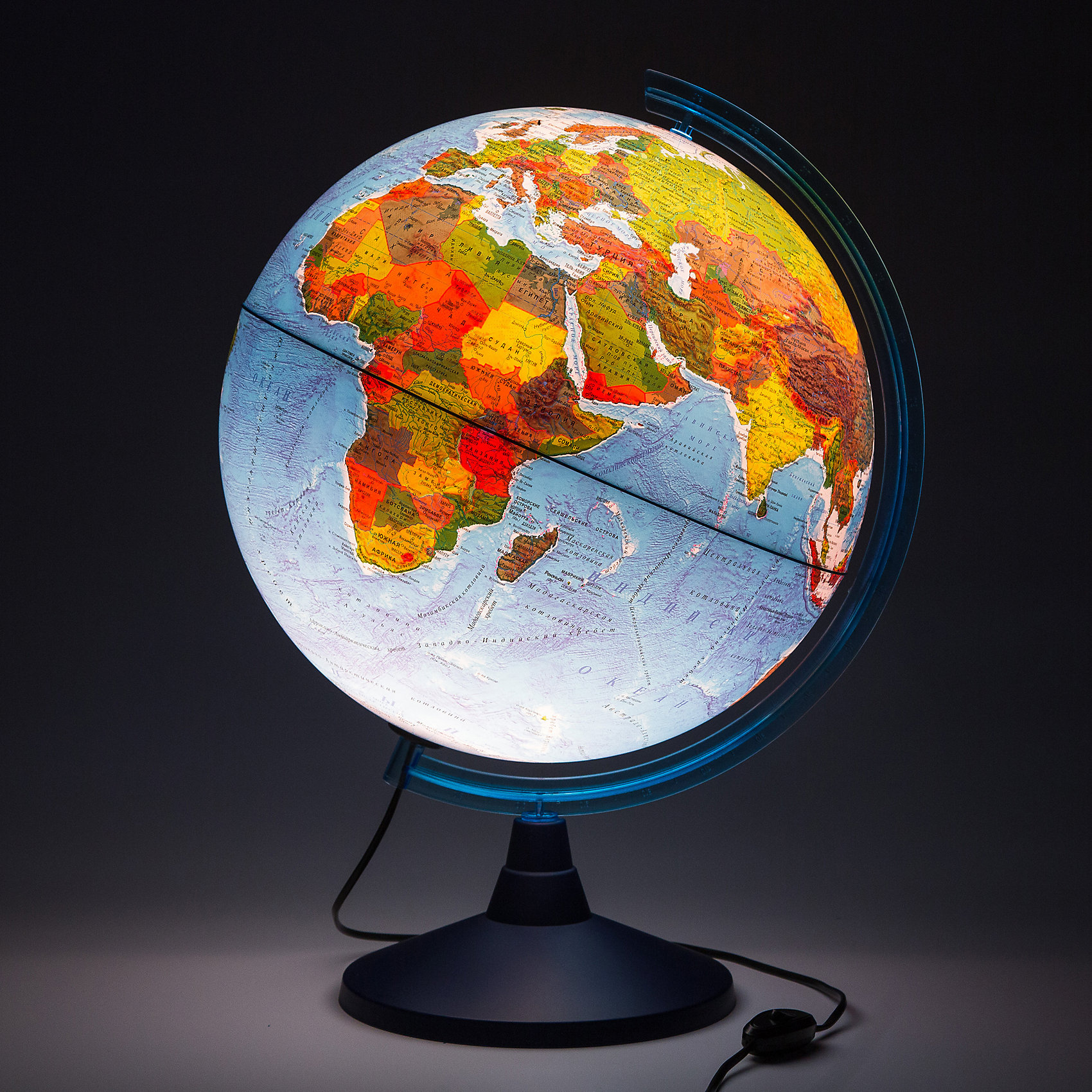 фото Глобус Земли Globen, физико-политический, с подсветкой, 400мм.