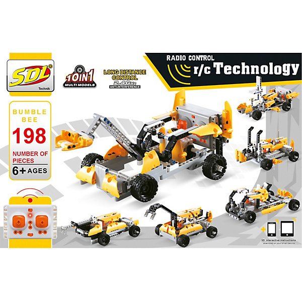 

Радиоуправляемый 3D-Конструктор SDL "Technic" Шмель, 198 деталей