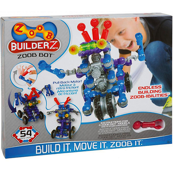 

Конструктор ZOOB "Builder-Z" Zoob Bot Building Set, 50 деталей