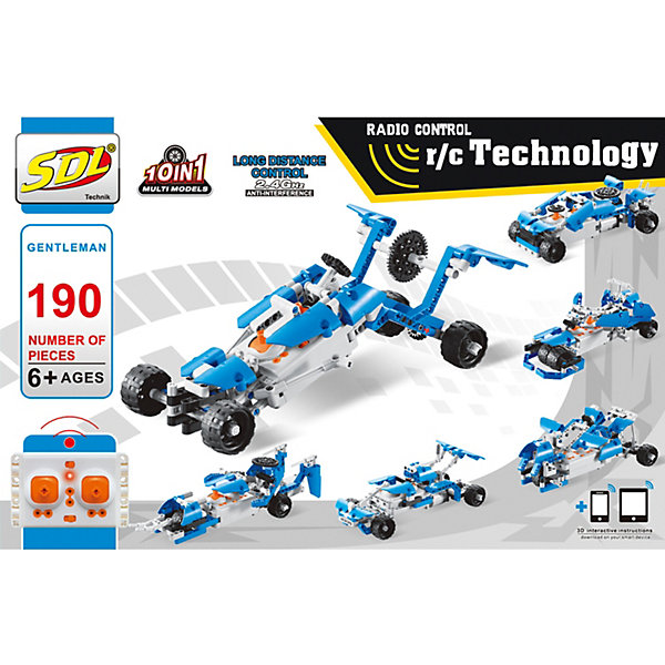 

Радиоуправляемый 3D-Конструктор SDL "Technic" Джентльмен, 190 деталей