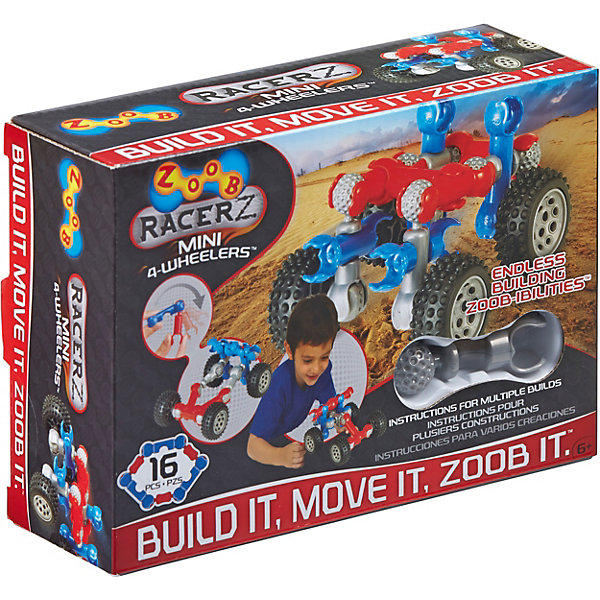 

Конструктор ZOOB "Racer-Z" Mini 4-Wheeler, 12 деталей