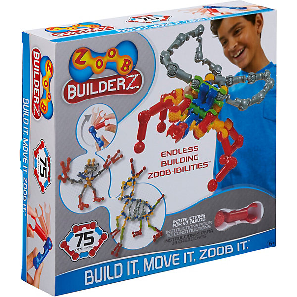 

Контруктор ZOOB "Builder-Z", 75 деталей