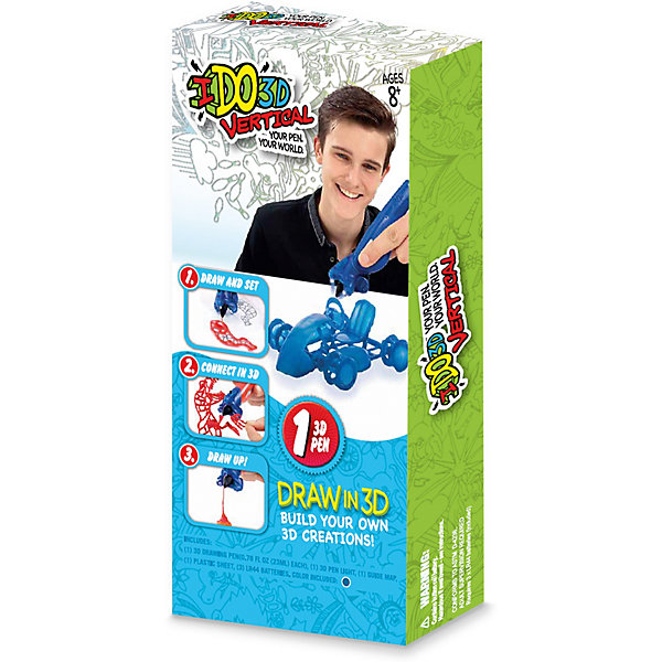 

3D ручка Redwood 3D "Вертикаль" Гоночная машина, синяя, Синий