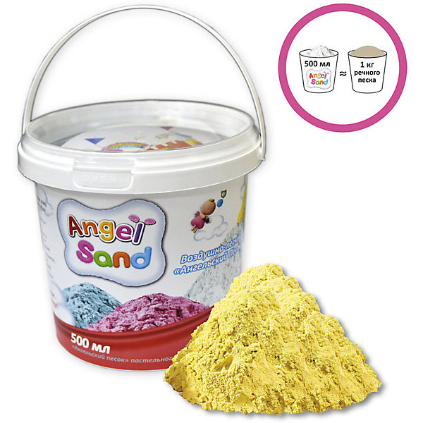

Кинетический игровой песок Donerland "Angel Sand" 500 гр., жёлтый, Разноцветный, Кинетический игровой песок Donerland "Angel Sand" 500 гр., жёлтый