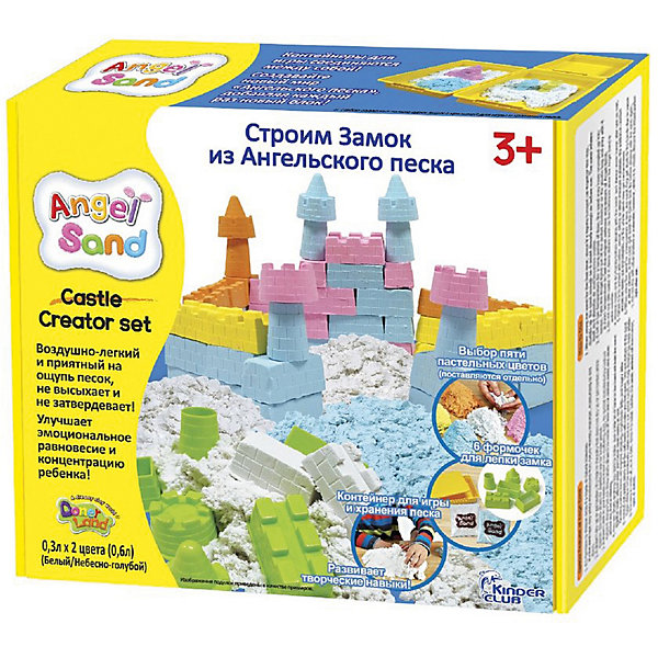 

Кинетический игровой песок Donerland "Angel Sand" Песочный замок 0,6 л., Разноцветный