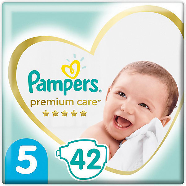 

Подгузники Pampers Premium Care Junior 11-16 кг, размер 5, 42 шт., Weiß/beige