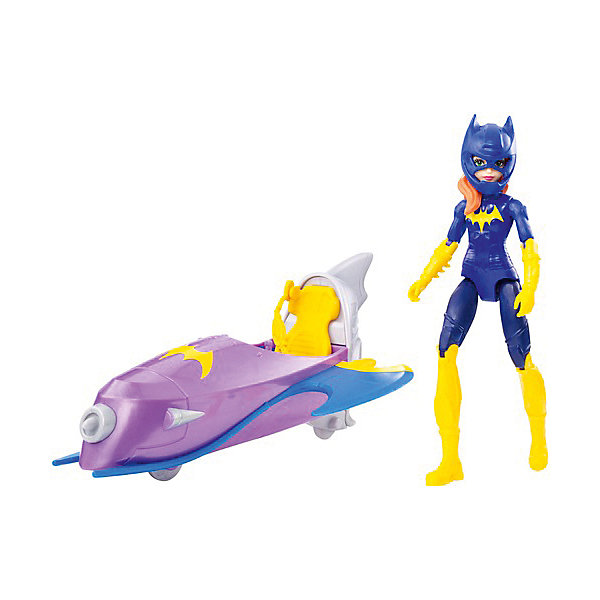 Mattel Набор с фигуркой DC Super Hero Girls Бэтгёрл с мотоциклом, 15 см