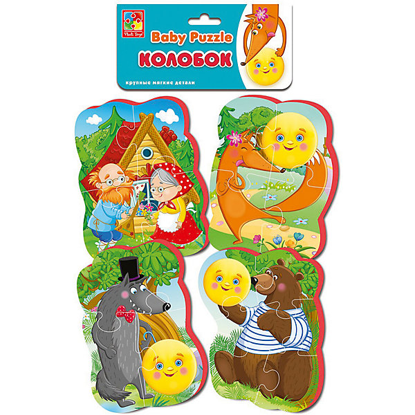 фото Мягкие пазлы Vladi Toys "Baby puzzle" Сказки Колобок