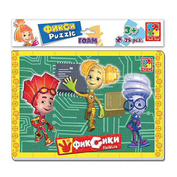 

Мягкие пазлы Vladi Toys "Фиксики" Файер, Шпуля, Игрек, 35 элементов