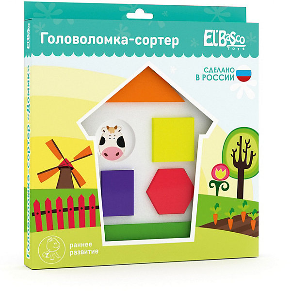 

Головоломка-сортер El`Basco Toys "Домик"