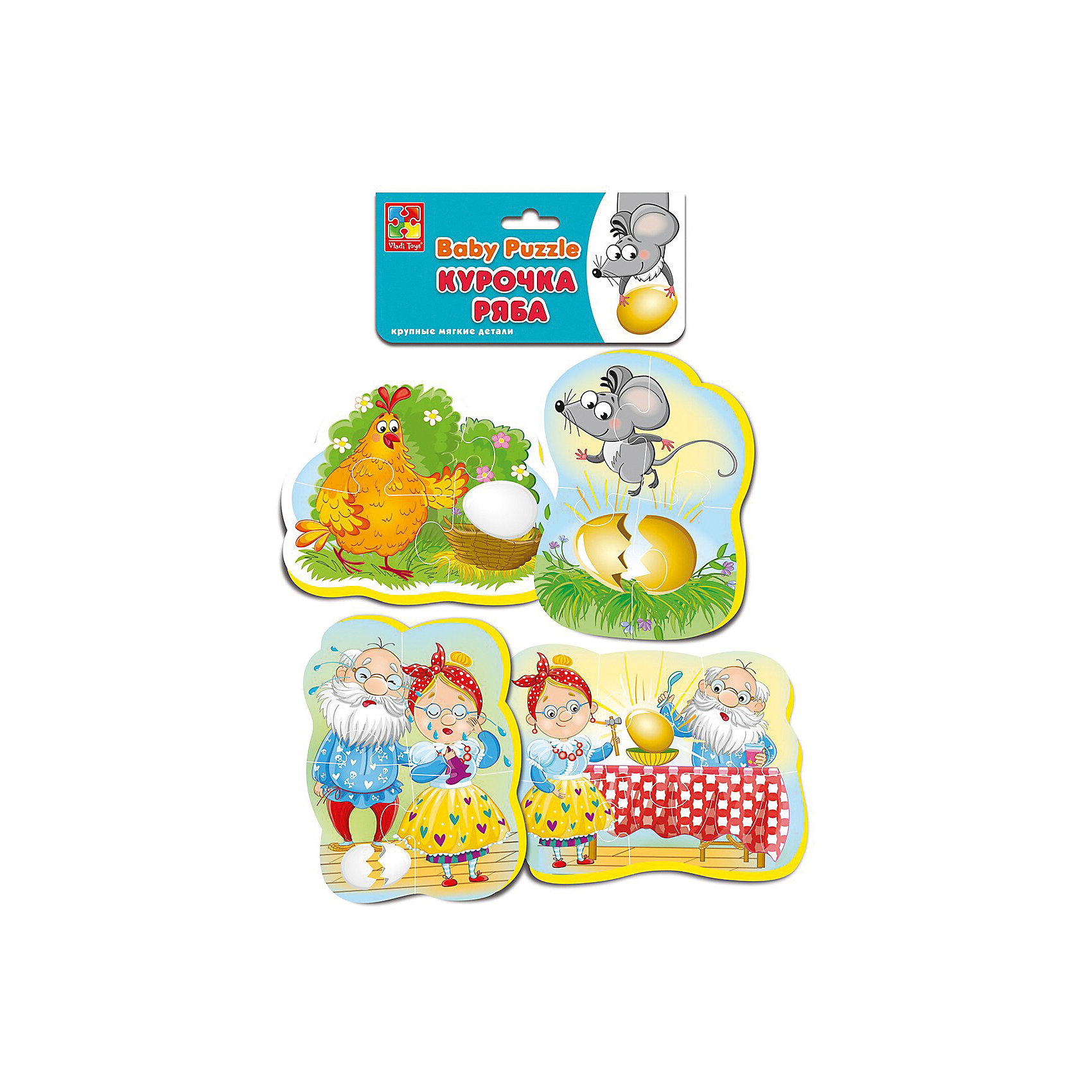 фото Мягкие пазлы Vladi Toys "Baby puzzle" Сказки Курочка ряба