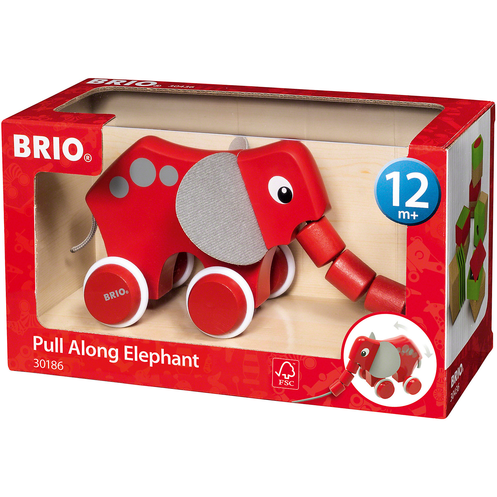 фото Игрушка-каталка Brio "Слоник"