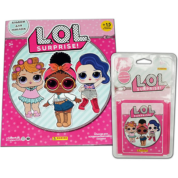 

Альбом с 15 наклейками Panini LOL + 6 пакетов по 5 наклеек