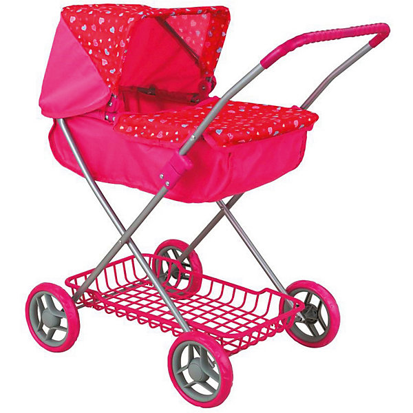 

Коляска для кукол Buggy Boom Mixy классическая, ярко-малиновая, Розовый