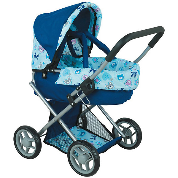 

Коляска для кукол Buggy Boom Infinia трансформер, голубая, Голубой/белый