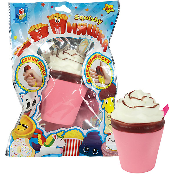 

Игрушка-антистресс 1Toy "Мммняшка" Молочный коктейль, Разноцветный