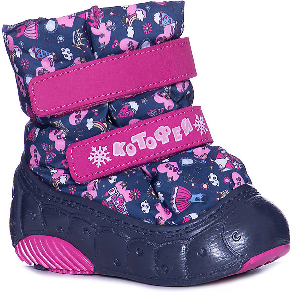 

Сноубутсы Котофей для девочки, Rosa/blau, Сноубутсы Котофей для девочки