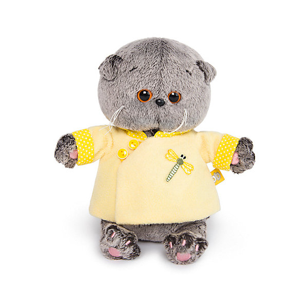 

Мягкая игрушка Budi Basa Кот Басик Baby в желтой курточке в китайском стиле, 20 см, Коричневый