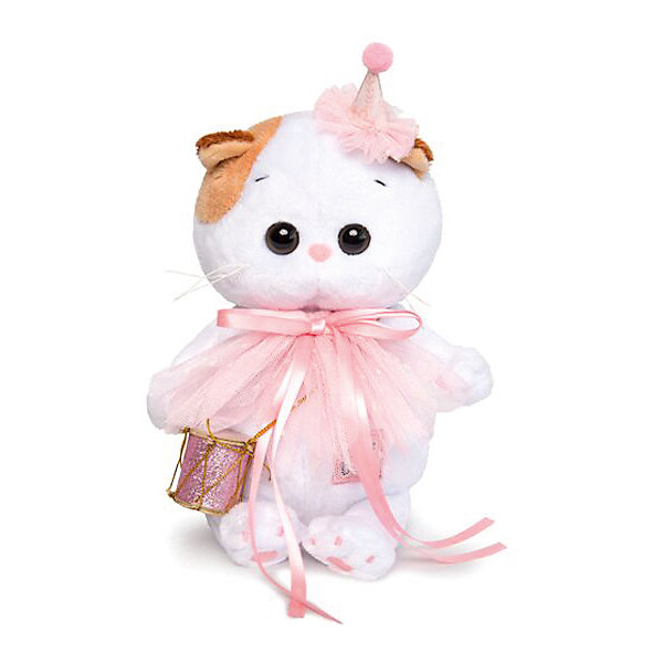 

Мягкая игрушка Budi Basa Кошечка Ли-Ли Baby в колпачке с барабаном, 20 см, Белый