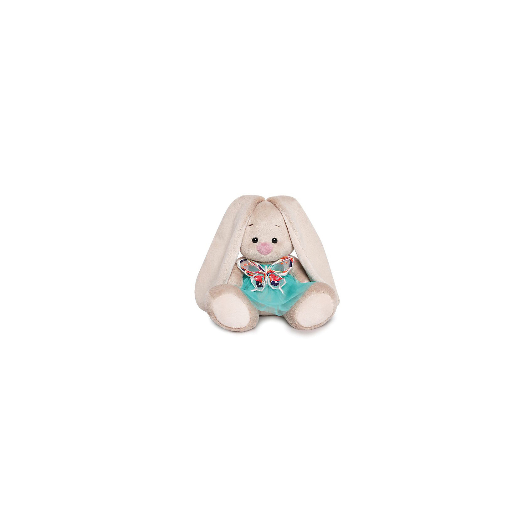 фото Мягкая игрушка Budi Basa Зайка Ми в бирюзовой юбочке с бабочкой, 15 см