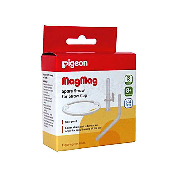 

Запасные трубочка и кольцо Pigeon для поильника MagMag, 2 шт., Разноцветный