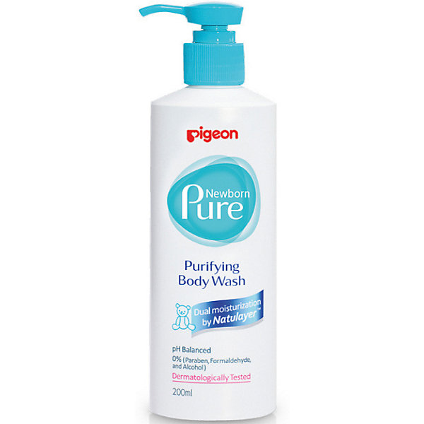 фото Гель Pigeon для купания Newborn Pure Purifying Body Wash c 0 мес., 200 мл.