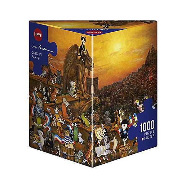 

Пазлы HEYE "Кошки в Париже", 1000 деталей